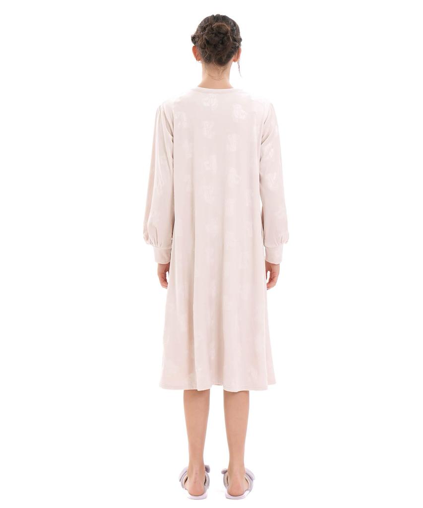 Snow Smoothie Embossed Teddy Bear Dress