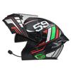 Bluetooth-Enabled Full Face Motorcycle Helmet With Flip-Up Visor Men ECE CCC Certified All-Season Riding Gear