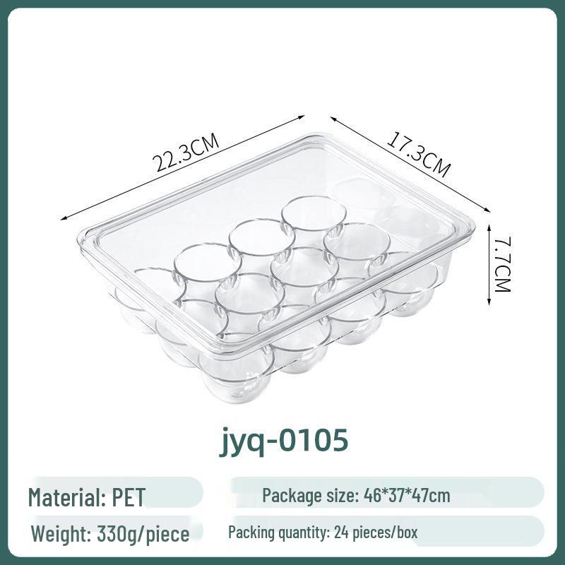 Food-Grade Transparent Refrigerator Storage Box – Large Capacity for Kitchen Organizing