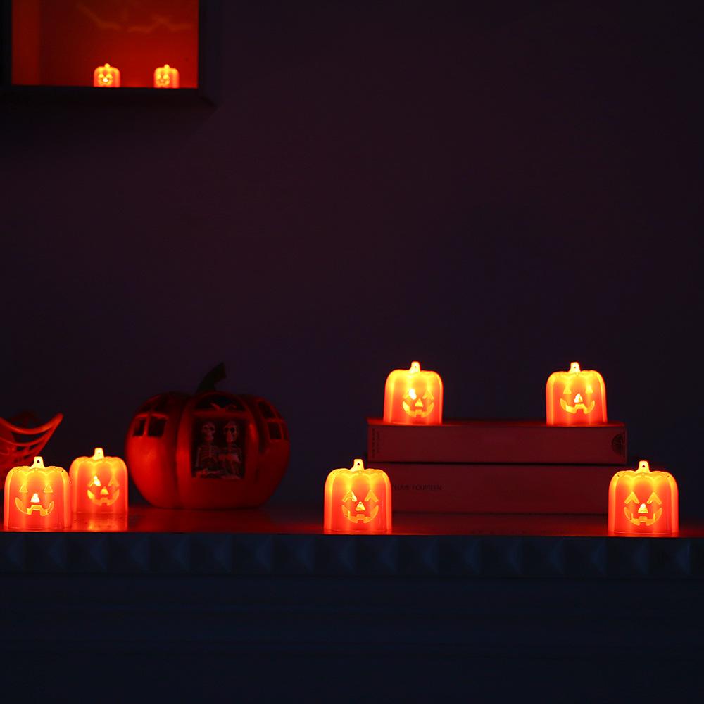 Halloween Pumpkin Ghost Lamp: Night Light & Horror Atmosphere Decor