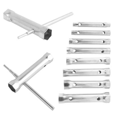 10Pcs Shower Valve Socket Wrench Set Carbon Steel Plumber Socket Wrench Double-Ended Tubular Spanner Set for Water Tap