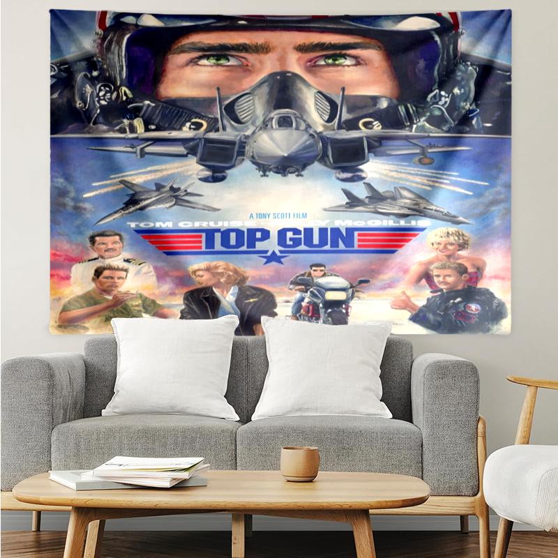 Top Gun Wall Hanging Tapestry Wall Cloth Tapestries Decor Wall Bedroom Decoration