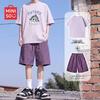 Herren Baumwoll Kurzarm T-Shirt & Shorts Set
