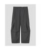 8SECONDS Nylon Wide Balloon Elastic Waist Pants Ash