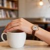 Minimalist Quartz Watch For Women With Leather Strap And Round Dial For Casual Daily Wear