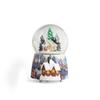 Castle In the Sky Crystal Music Box: Glowing Snowfall Ornament for Christmas & Children's Day