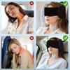 This 3D Sleep Mask Provides Complete Darkness, Relieves Eye Strain Adjustable for Both Men and Women Includes a Neck Cover and Travel Pillow Strap