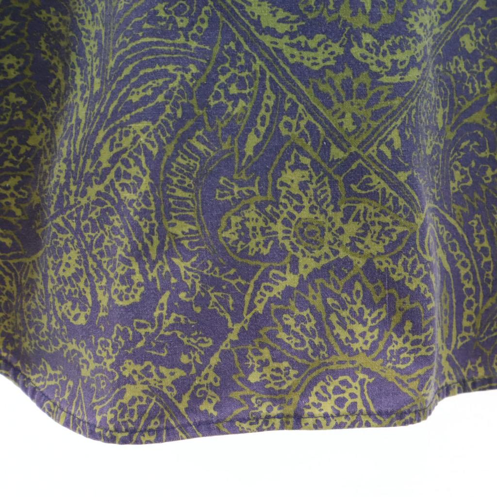 NUOVO 90s Old Paisley Pattern Long Sleeve Button Down Shirt XL Men's Used