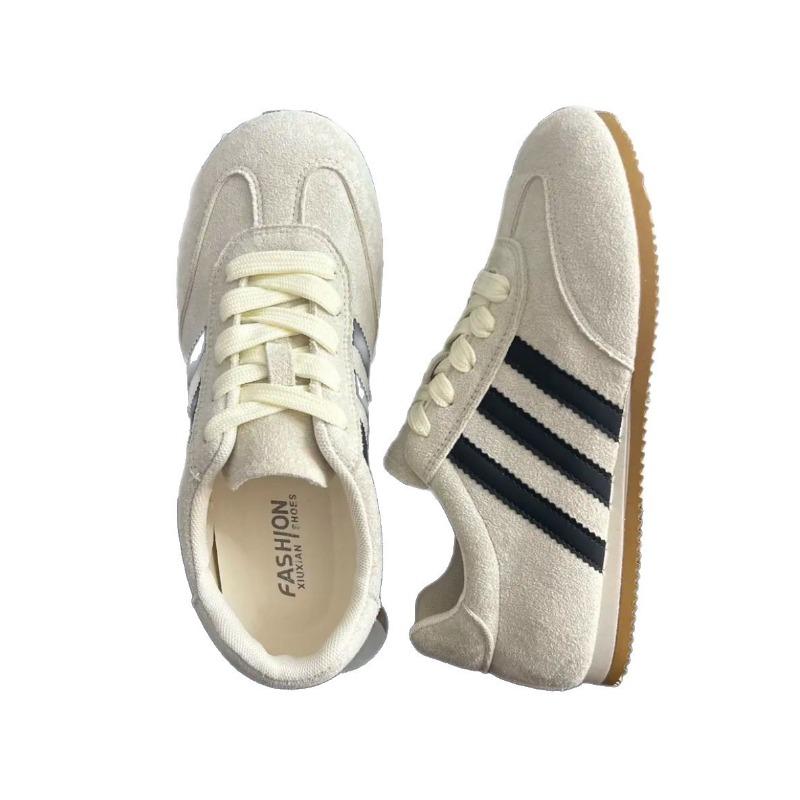 Retro Women's Shoes Spring New Flat-soled Sports Shoes Lightweight Casual Soft-soled Single Shoes