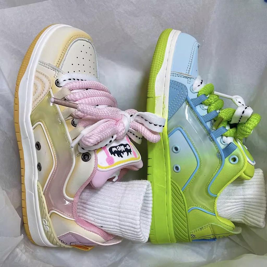 Verkoop Jelly Mandarin Schoenen Dopamine Casual Sneakers Heren- en Dames Campus Trend Alles-matcher Skateschoenen