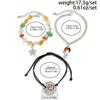 Multi-Layer Ethnic Style Bracelet Spiral Design Gravel Woven Bangle  Jewelry