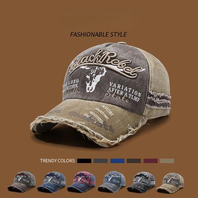 Yeni Havalı Moda Erkek Yıkanmış Pamuklu Beyzbol Şapkası Retro Dört Mevsim Erkek Outdoor Spor Şapka Erkek Aksesuarı İçin