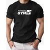 European Size Men'S Dumbbell Pattern Summer Casual Short-Sleeve T-Shirt