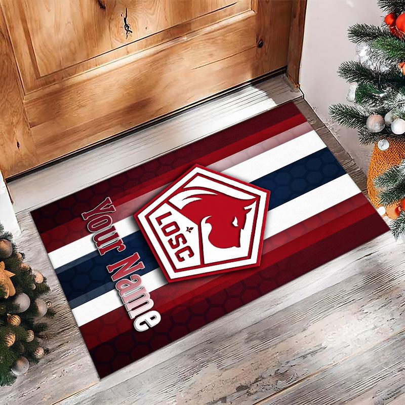 LOSC Lille Printed Crystal Velvet Rug Non‑Slip Crystal Velvet Carpet For Sofa Bedroom Indoor Home Decoration