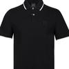 Armani Exchange Solid Color Logo Embellished Casual Loose Fit Short Sleeve Polo Shirt Men tops Black 8NZF75-Z8M5Z-1200