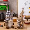 Bean Adorable Coffee Gnome Figurine Cozy Home Accent With Rustic Design Cloth