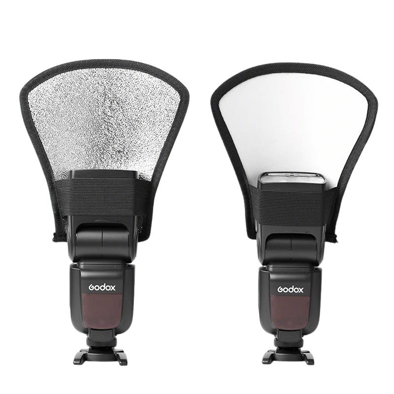 2 PCS Photo Flash Light Reflector For Nikon Sony Cameras and Other Camera 2-in-1 Camera Flash Diffuser Softbox Reflector