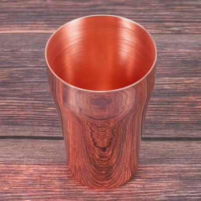 1 PZ 400ML Tazza da Tè retrò in rame puro fatto a mano Tazza da Birra Tazza da Caffè Viaggio