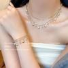 Pearl collarbone chain Women's versatile temperament Fashion niche necklace Neck chain Accessories