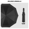 10 bone vinyl automatic large umbrella color scheme handle triple fold men's umbrella