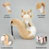 Handmade Fox Girl Beast Ear Girl Headband Comic Show Demon Fox Tail Cos Props Halloween Fox Ears Tail Set