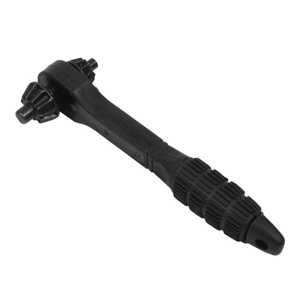 2 In 1 Double Head Ratchet Wrench Rust Resistant Anti Slip Drill Chuck Combination Key for Tightening Loosening Tool Accessories
