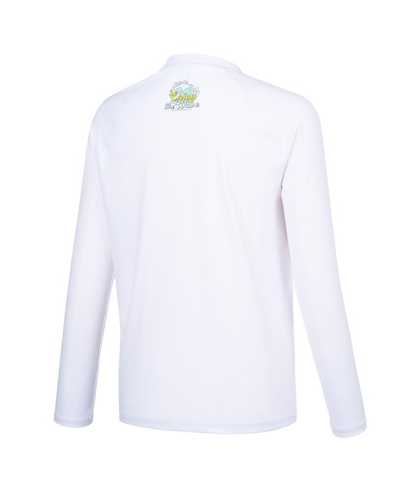 Lenomasuyeongbog Men'S Basic Rash Guard White Rn-Ts2F504-Wh