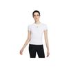Pro Dri-Fit Quick-Dry Solid Color Breathable Mesh Training T-Shirt Women Tops White FV7843100