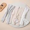 Süße Mädchen Leggings mit Schleife und geprägtem Hasen-Spitzenbesatz am Saum, süßer Mode-Stil, weiche, dehnbare Knöcheltights