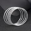 Trendy Women's Versatile Silver Patterned Bracelet