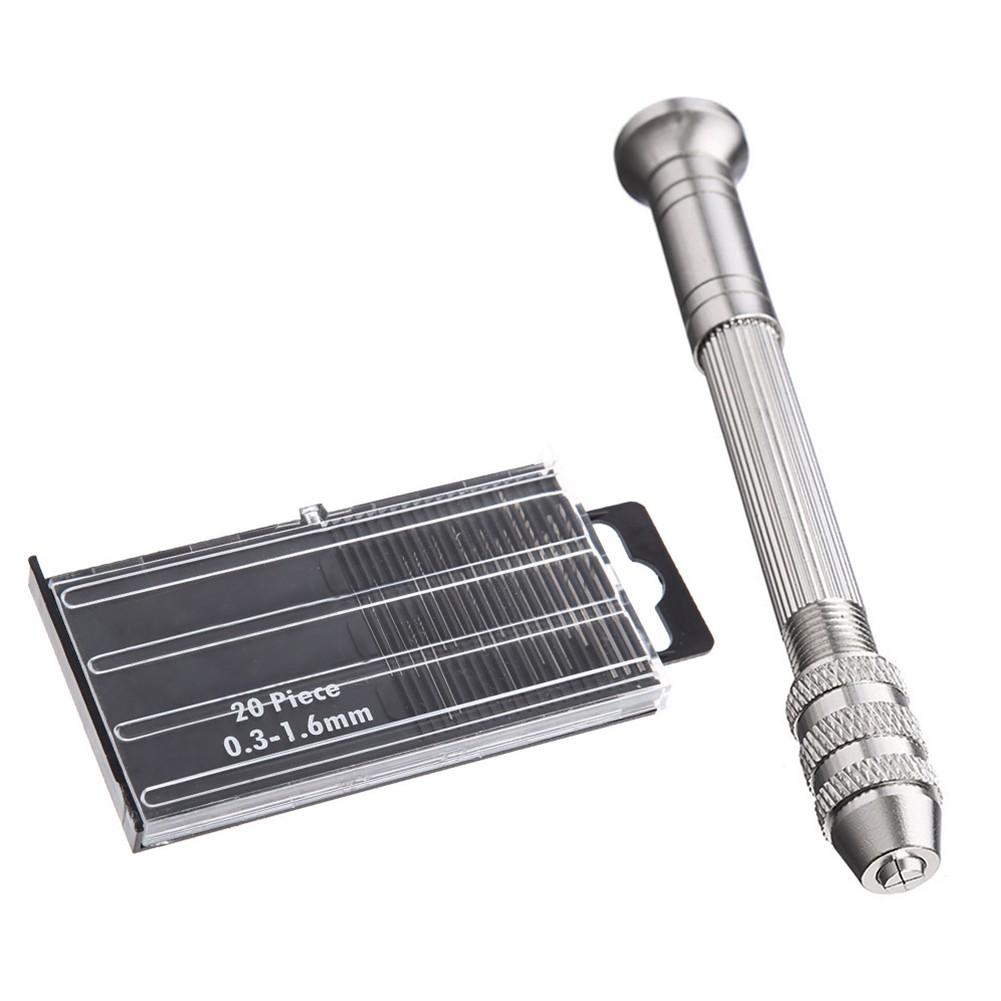 

0,3-3,2 мм Ручная дрель 21 шт. / Комплект Алюминиевый сплав Мощные вращающиеся инструменты