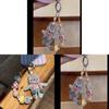 Handmade Pvc Knitted Bunny Phone Strap With Keychain For Daily Use