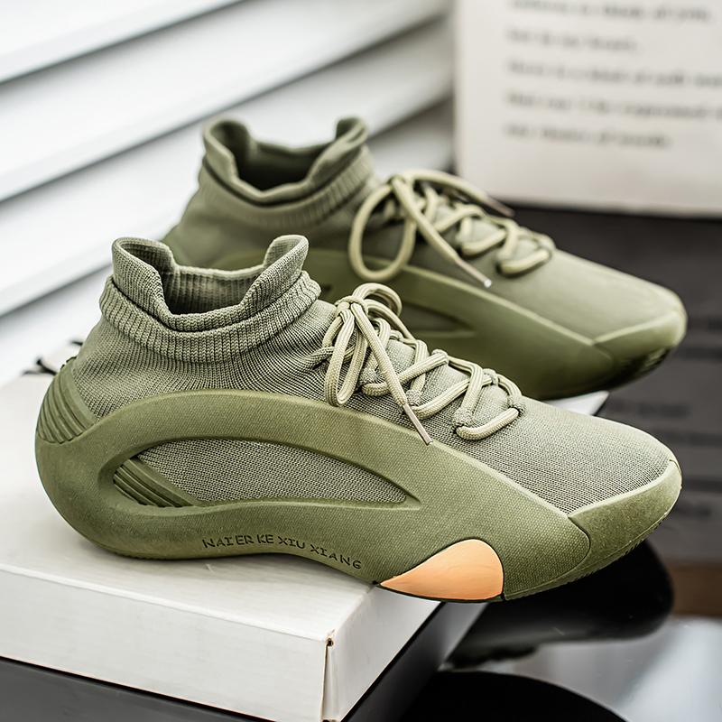 2025 Designer Running Shoes Men Socks Sneakers Thick Sole Fashion Casual Sneaker Man Lightweight Breathable Men's Trainers