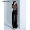 La Chapelle Women's High-Waisted Wide-Leg Denim Jeans