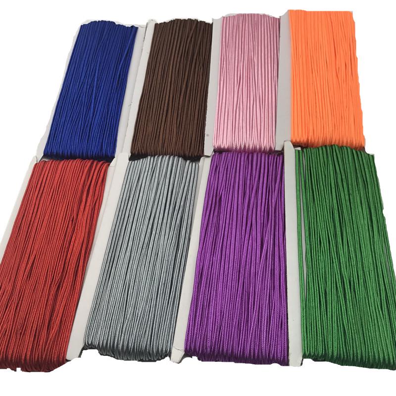 34 Yards (31 Meter) 3MM Chinesischer Knoten Soutach Farben Nylon Schnur Faden Saite für DIY Perlen Schmuck Handgefertigt Geflochtenes Material