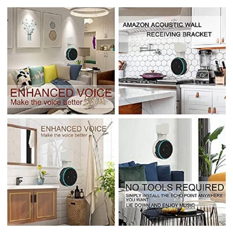 Stilvolle Wandhalterung zum Aufladen für Echo Dot 3 Google Smart Speaker