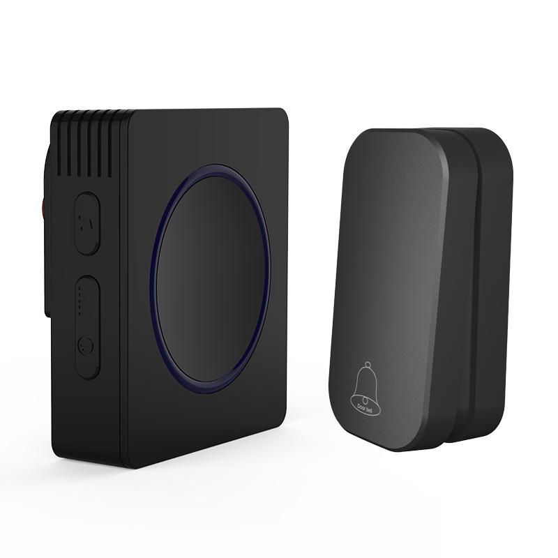 Self-Powered Wireless Doorbell with Long Range, 58 Chimes, and Power Outage Memory White US Standard (China Plug)