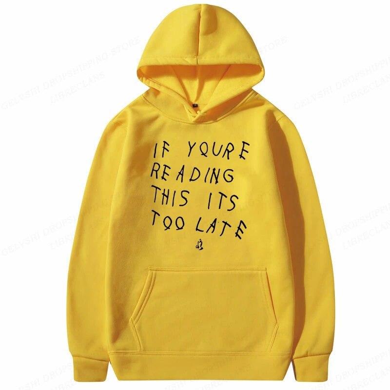 Rapper Drake Music Album Take Care Hoodie Men Women New Harajuku Pullover Street Wear Unisex Plushed Brand Sweater