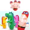 3d Tumbler Inflatable Toys Blow Up Punching Boxing  Bop Bag Interactive Toy Kid