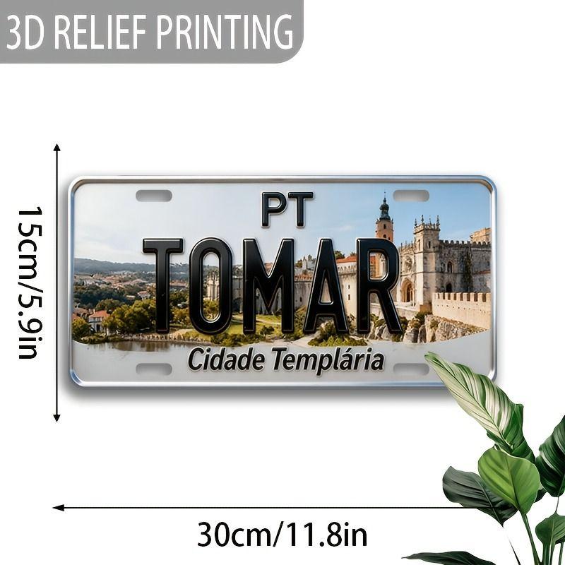 Car License Plate Metal Wall Decor 15x30cm