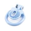 Positive Mini Flat Short Cock Ring Chastity Cage Device with 4 Ring for Male