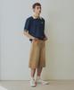 NODU Side Cut Washed Bermuda Shorts [Beige]