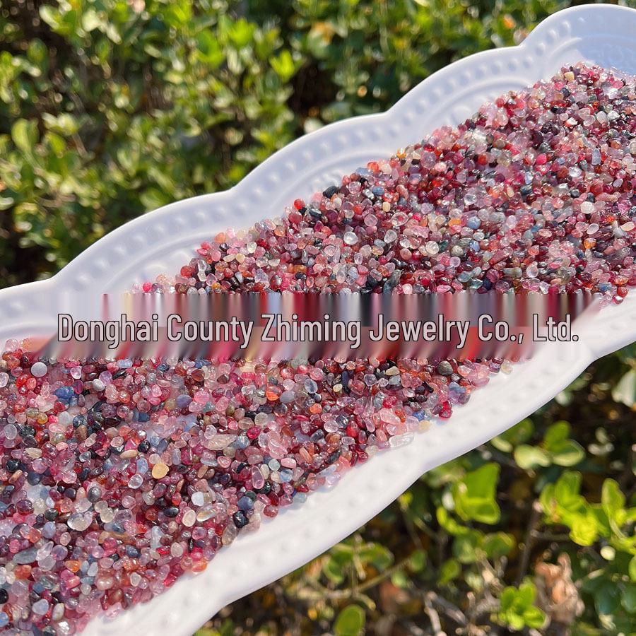 Pink Spinel Tumbled Stone Ornament for Decoration, Phone Case, Nail Art & Children's Science Exploration.