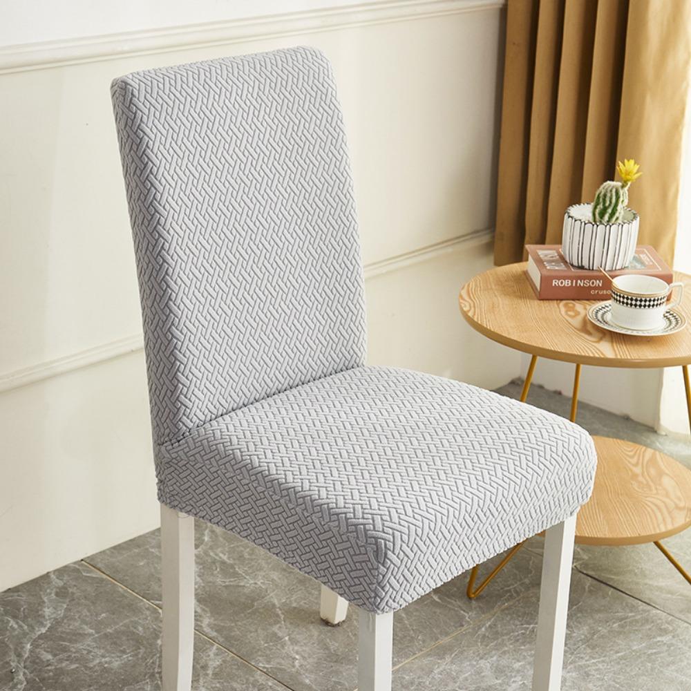 Elastic Chair Covers Set with Backrest Universal Stretch Dining Chair Slipcovers for Home Simple All Season Use