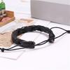 Handcraft Twining Designs Black Brown Sturdy PU Leather Bracelet for Men and Women Special Day Gifts Casual Wear