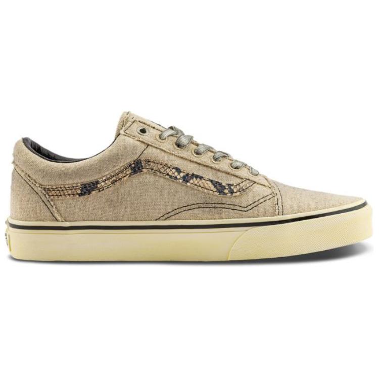 Vans Old Skool Series Comfortable Versatile Low-Top Skate Shoes Unisex Sneakers Light-Brown VN000CP5EBS