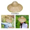 Bamboo Braided Hat Asian for Outdoor Farming Garden Summer