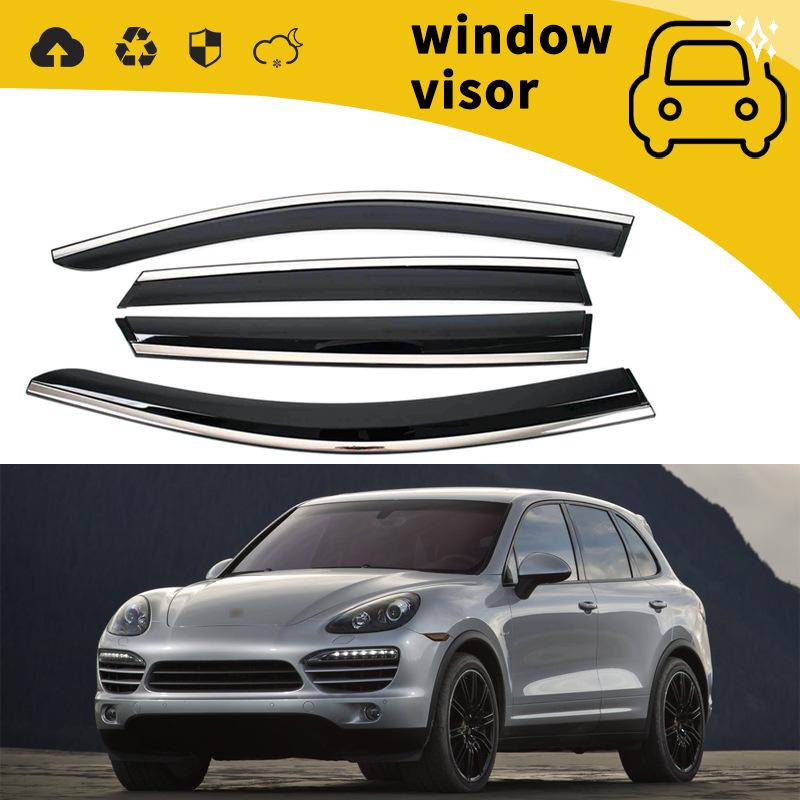 Porsche Cayenne 2010-2011 Window Rain Guards & Door Rain Eyebrows