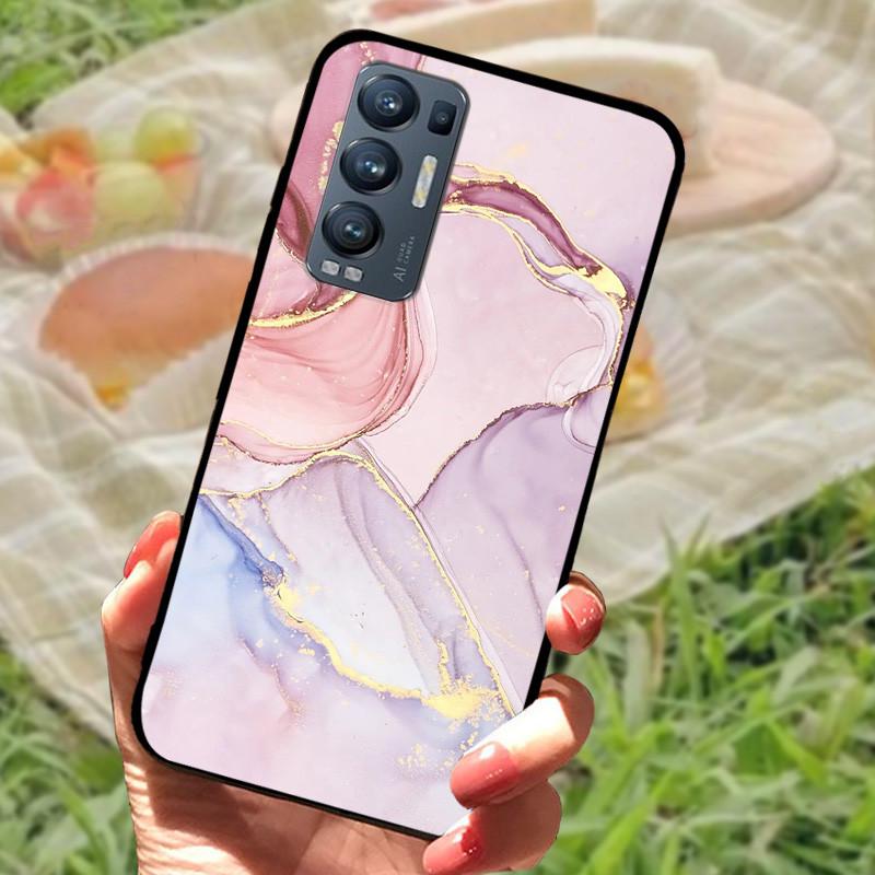 For OPPO Find X3 Neo Case Cover Silicone Soft Marble Black Bumper Funda Coque for Oppo Find X3 Lite Protective Capa FindX3 Neo