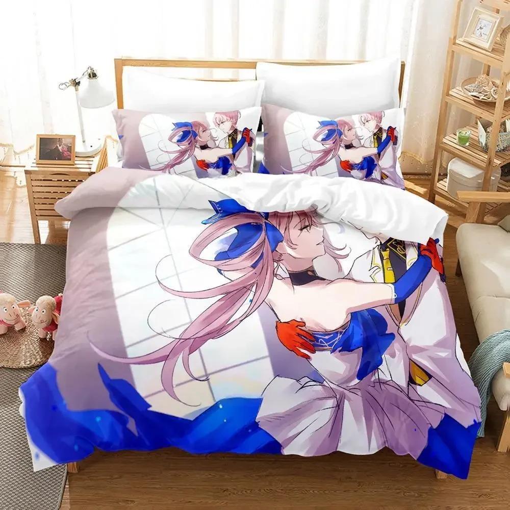 

Ігровий постільний набір Jack Jeanne Односпальний Двоспальний Повний Королівський розмір Комплект для ліжка Дорослий Дитячий Спальня Комплекти підковдр Аніме Комплект простирадла EU Single(135*200cm)3pcs